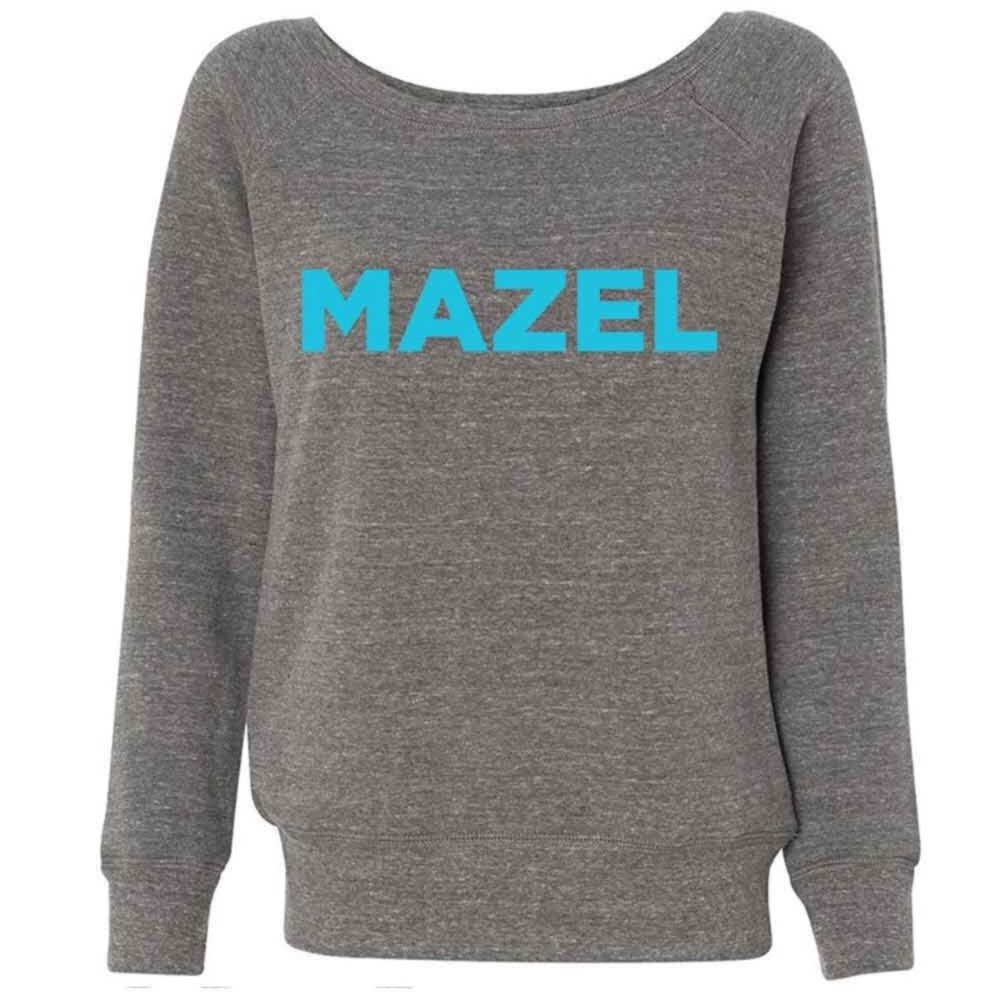 ‘Mazel’ Off-the-Shoulder Sweatshirt